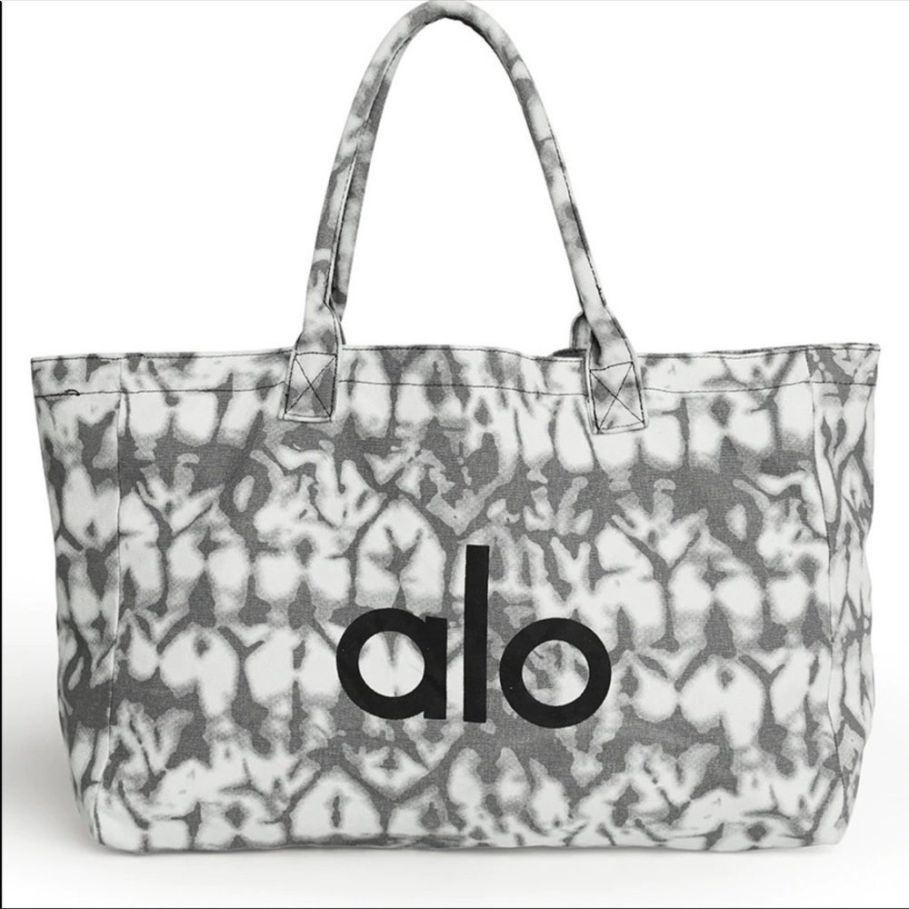 Alo shopper tote bag - grey tie dye. NWT